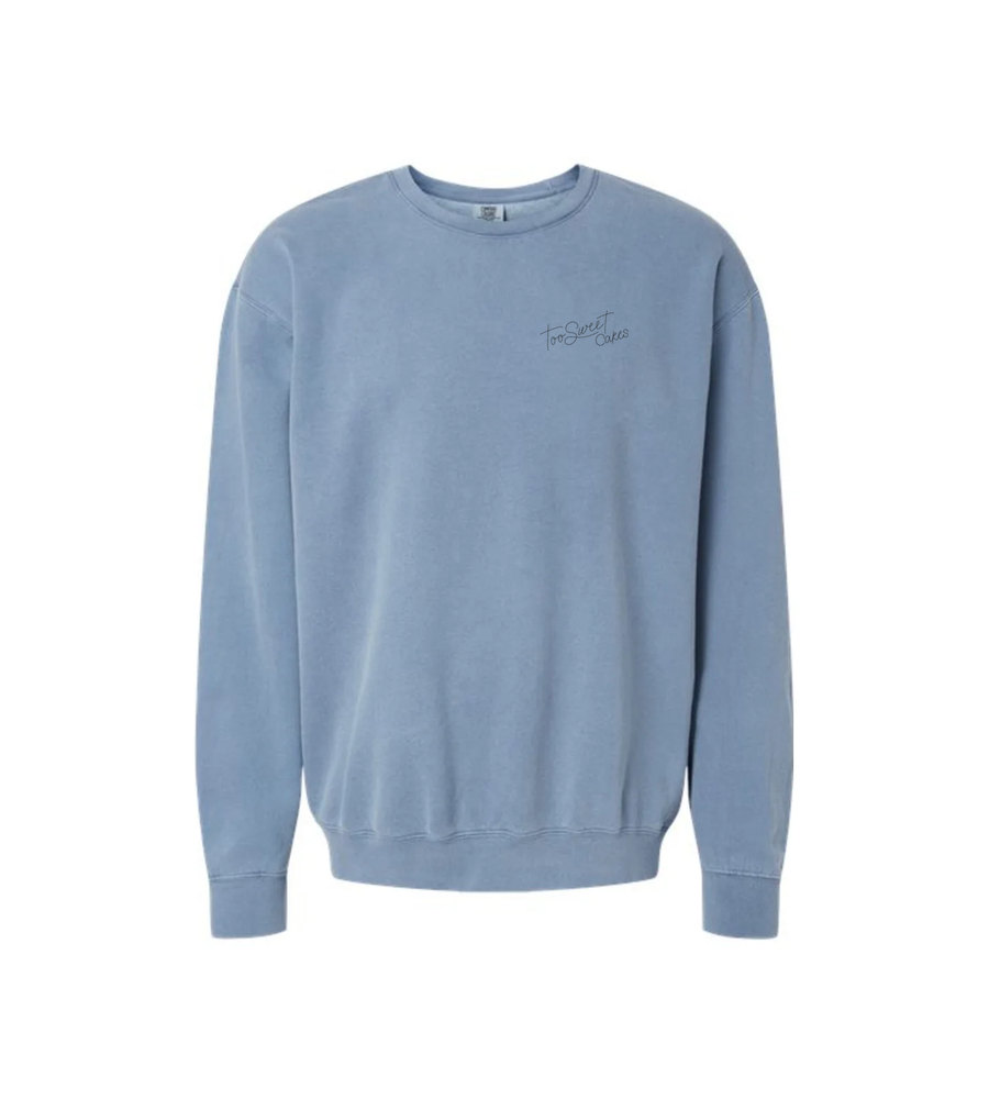 Comfort Colors Garment-Dyed Lightweight Fleece Crewneck Sweatshirt