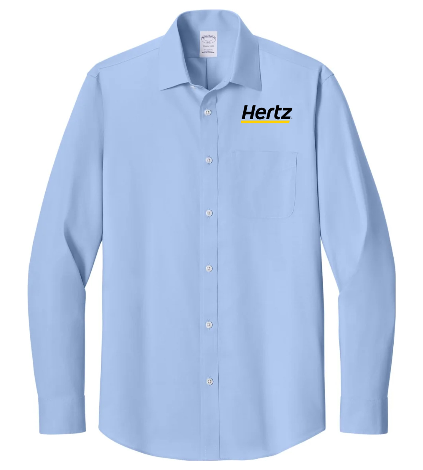 Brooks Brothers Wrinkle-Free Stretch Pinpoint Spread Collar Shirt