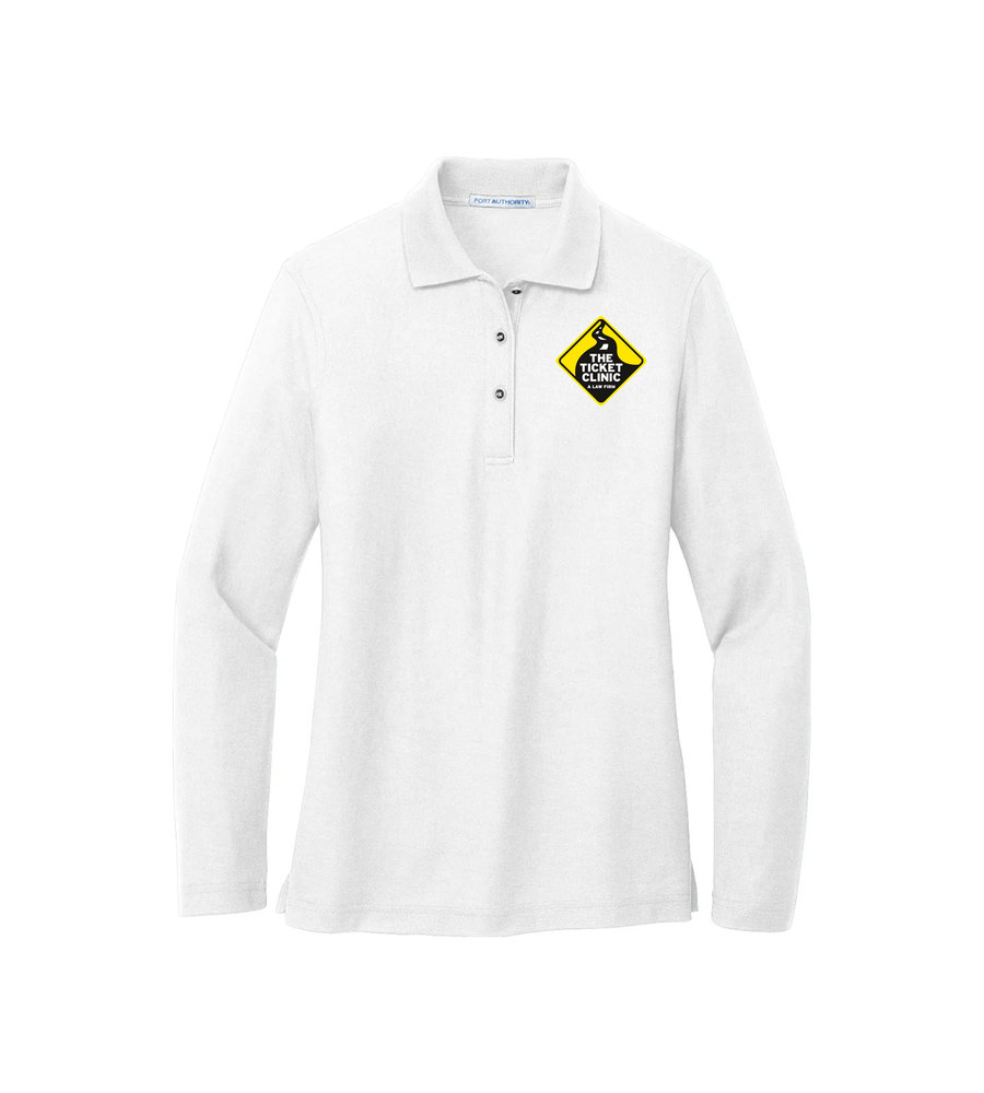 Port Authority Ladies Silk Touch Long Sleeve Polo