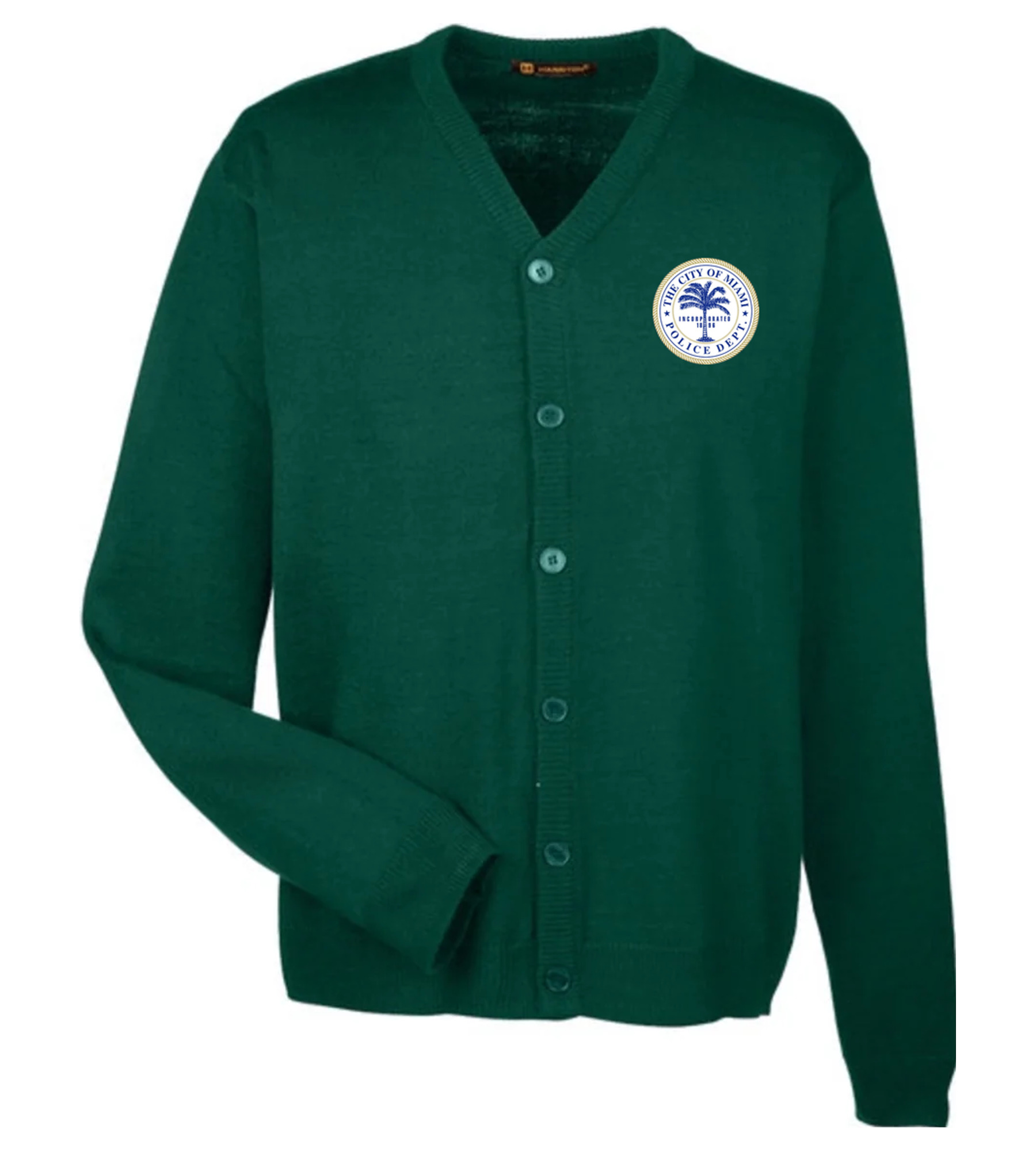 Harriton Men's Pilbloc V-Neck Button Cardigan Sweater
