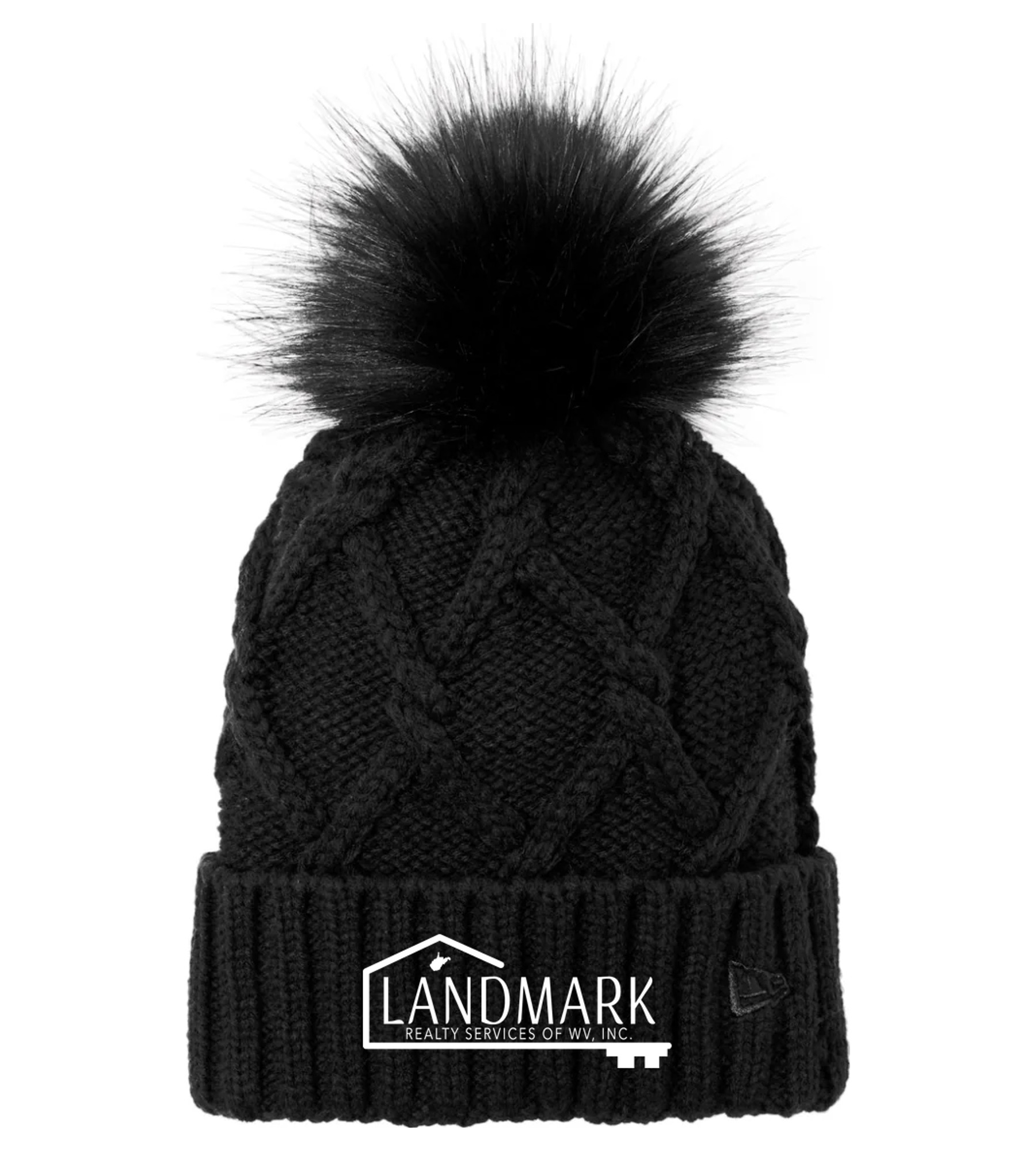 New Era Faux Fur Pom Beanie