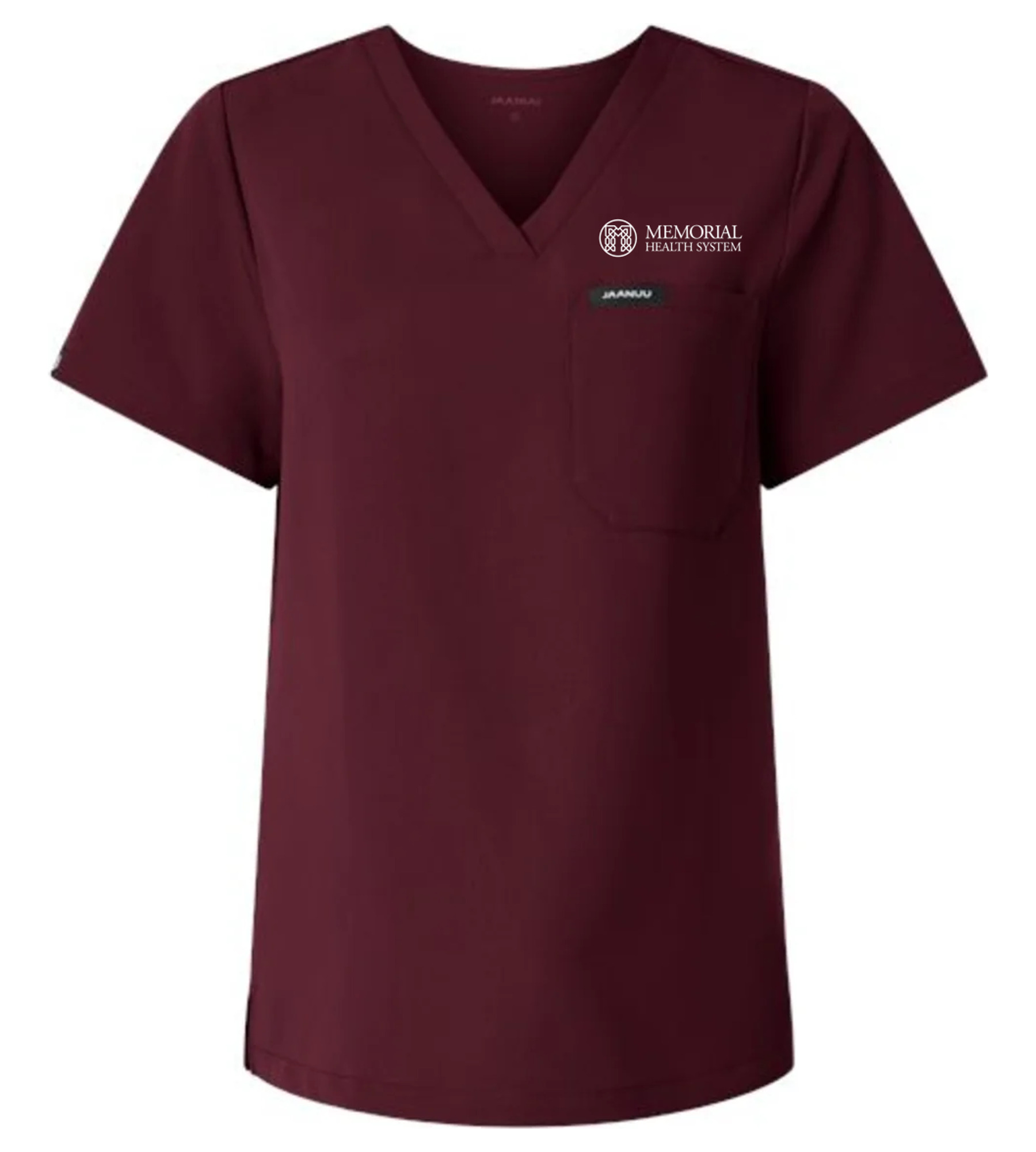 Jaanuu Women's Rhena Essential 1-Pocket Scrub V-Neck Top