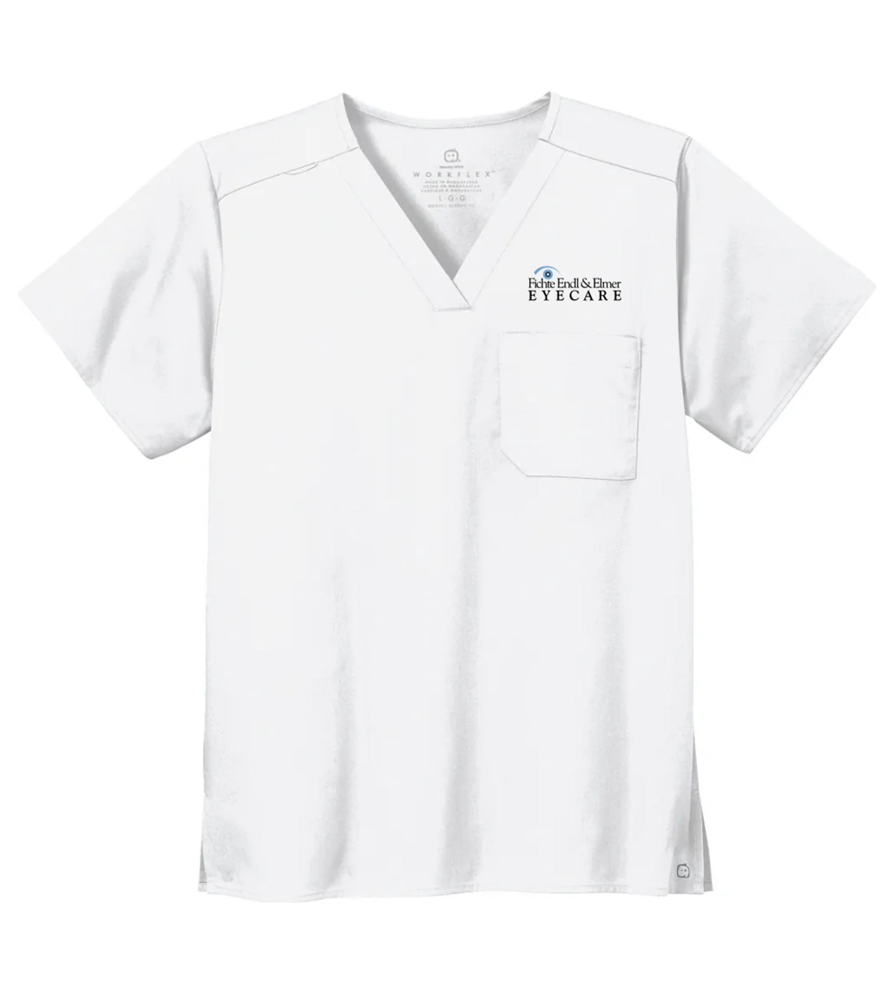 Wink Unisex WorkFlex Chest Pocket V-Neck Top